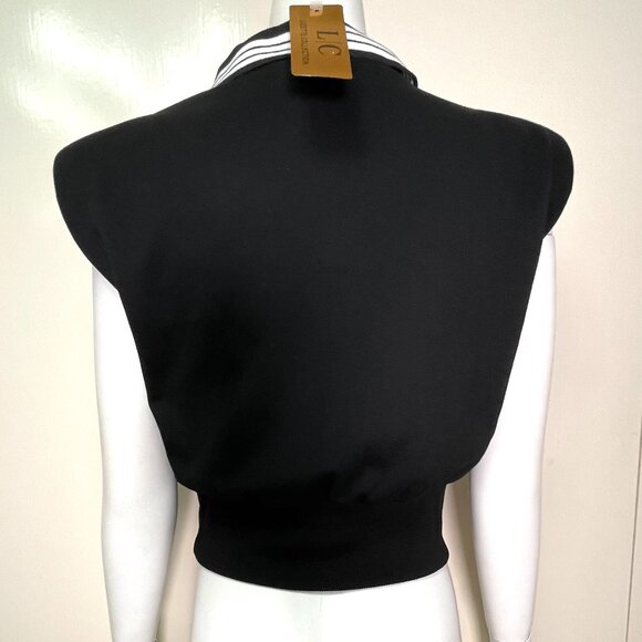 NWT Lizette Collection Polo Top Rhinestone Logo Preppycore Tenniscore Y2K - Picture 12 of 16